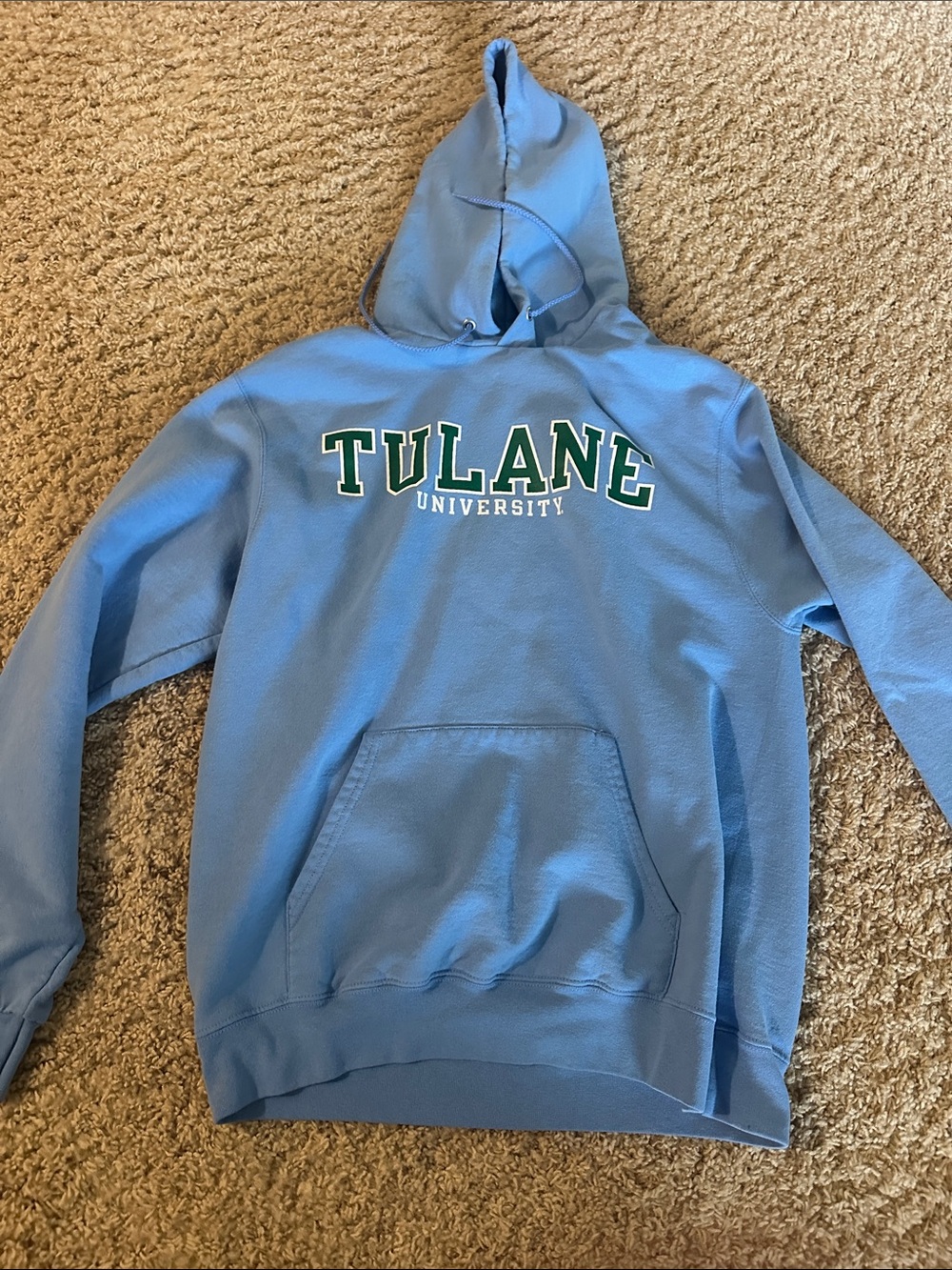 Tula Tulane University Men's Sky Blue Crewneck Hoodie